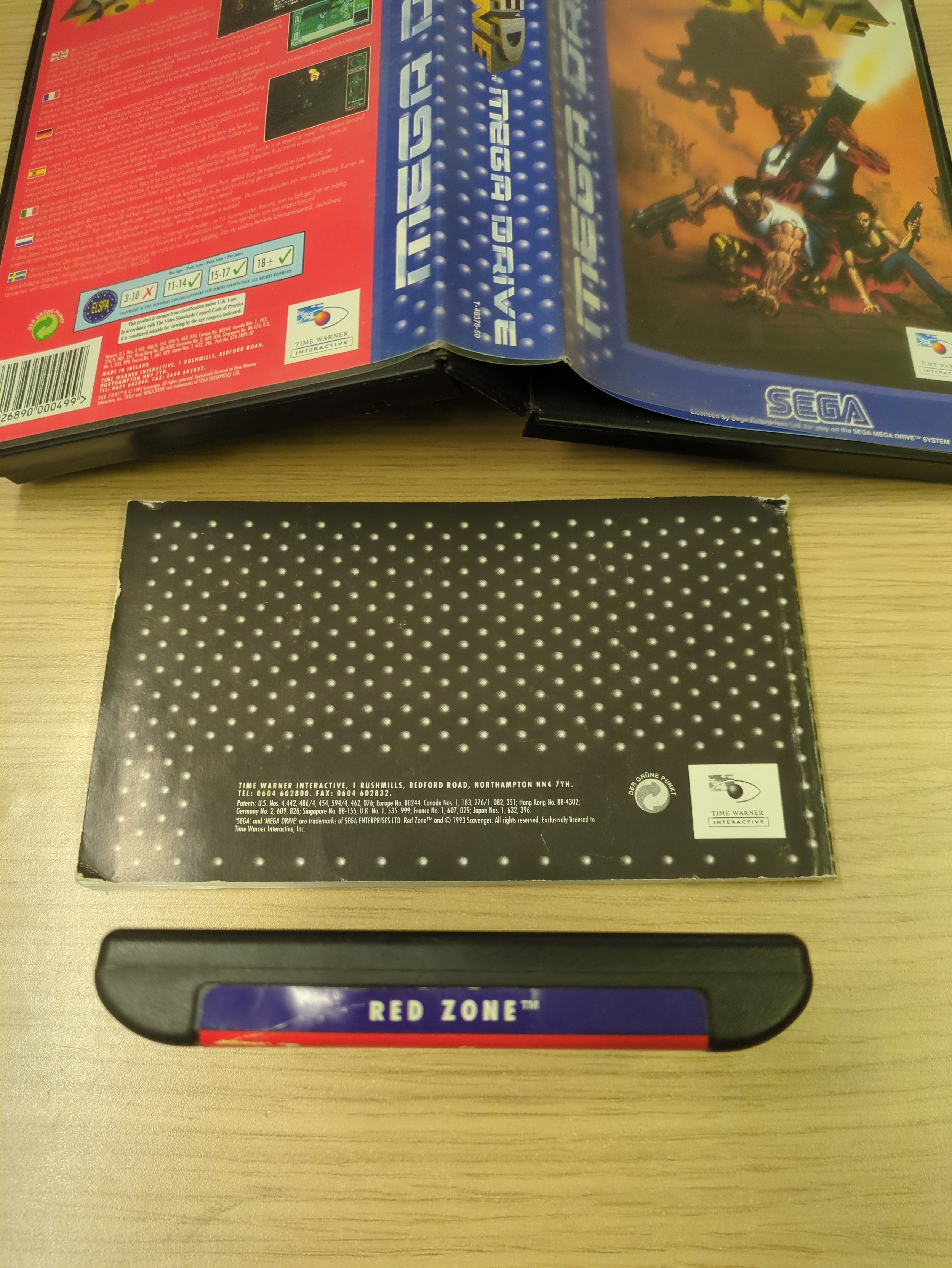 Red Zone Sega Mega Drive game complete Red Zone Sega Mega Drive game complete